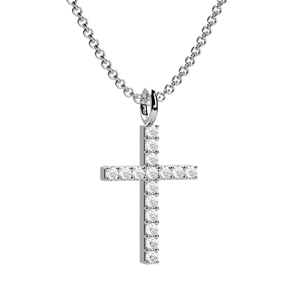 Crucis pendente croce Oro e diamanti