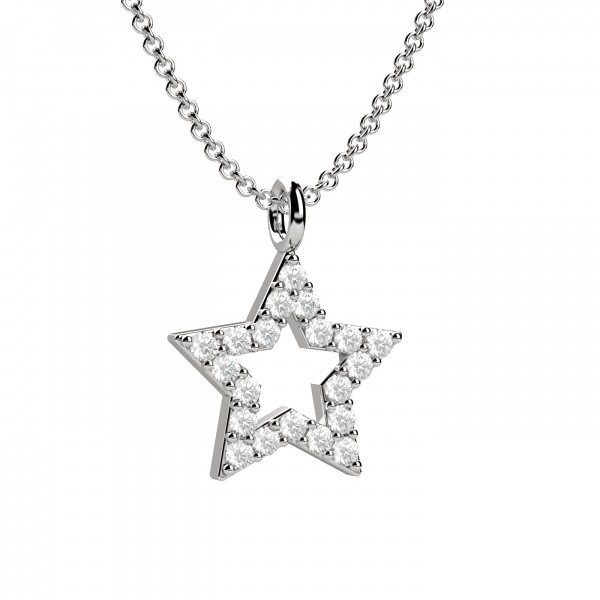 Star pendente stella Oro e diamanti