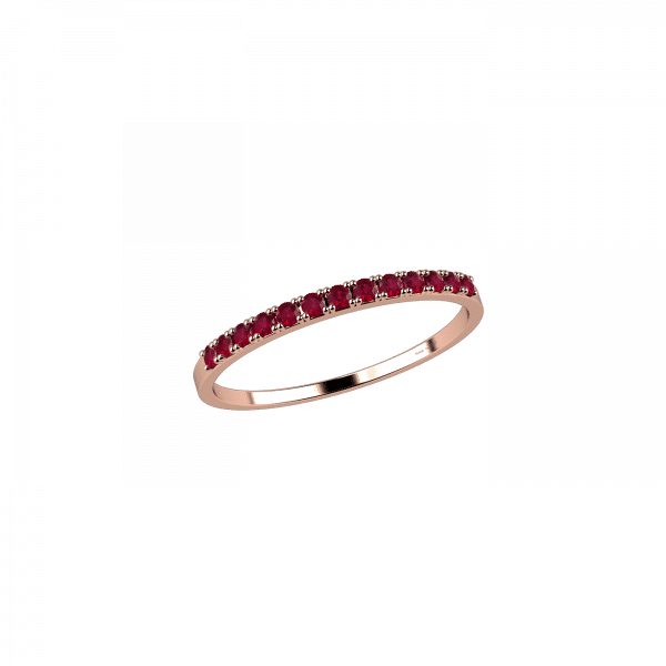 Purity Red anello con rubini in oro 18KT