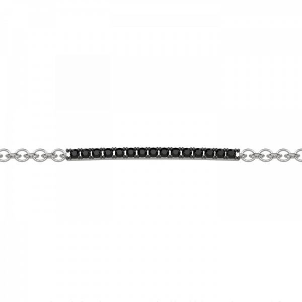Esential Black bracciale con diamanti neri in Oro 18KT