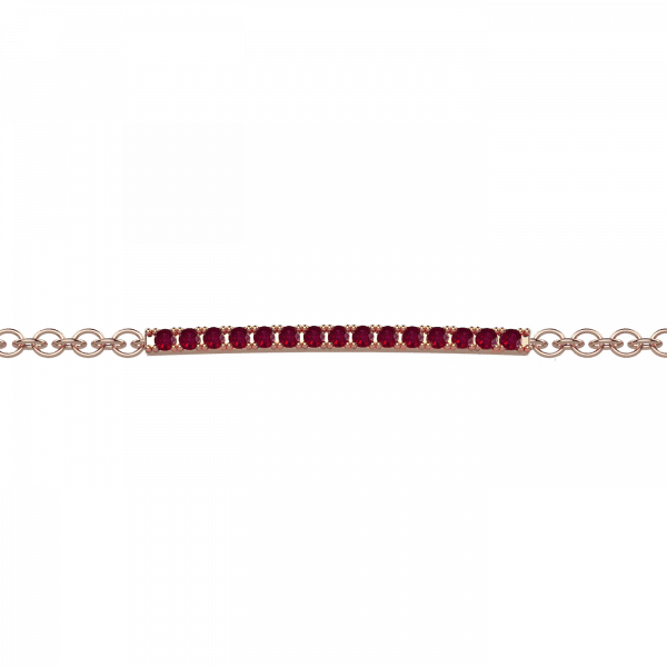 Essential Red bracciale con rubini in Oro 18KT