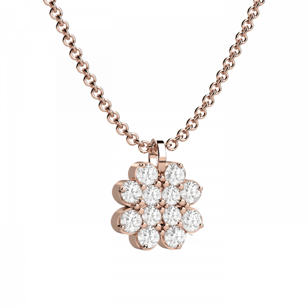 Symbols pendente fiore Oro 18KT e diamanti