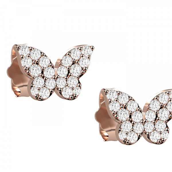 Symbols orecchini farfalla Oro 18KT e diamanti