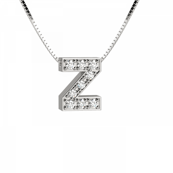 Shiny collana Oro con lettera Z e diamanti