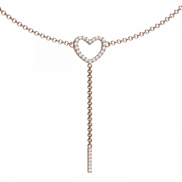 Forever collana cuore diamanti in Oro 18KT