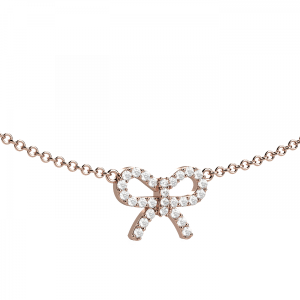 Miss Ellis pendente fiocco diamanti in Oro 18KT
