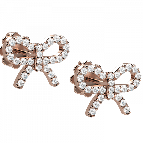 Miss Ellis orecchni fiocco diamanti in Oro 18KT