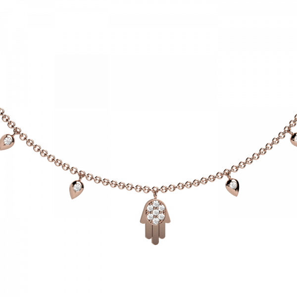 Everyday collana charms in Oro 18KT e diamanti