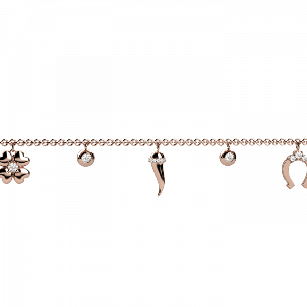 Everyday bracciale lucky charms in Oro 18KT e diamanti