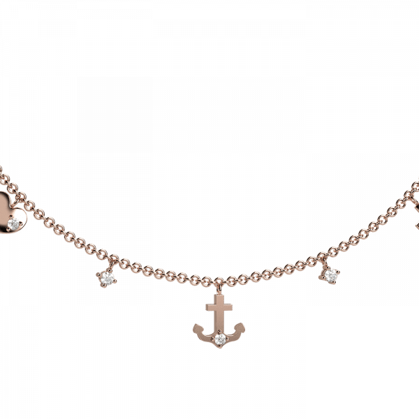Everyday collana multi charms Oro e diamanti