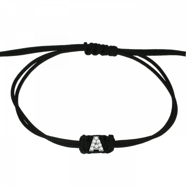 Sporty Chic bracciale con lettera A Oro 18KT e diamanti