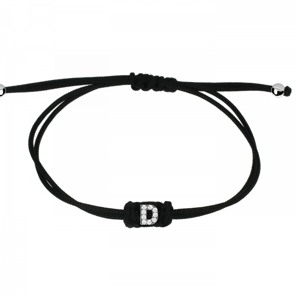 Sporty Chic bracciale con lettera D Oro 18KT e diamanti