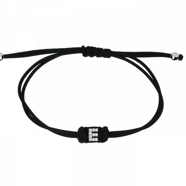 Sporty Chic bracciale con lettera E Oro 18KT e diamanti