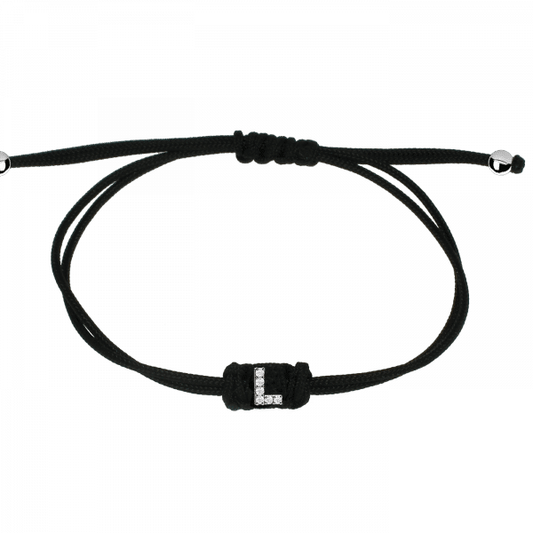 Sporty Chic bracciale con lettera L Oro 18KT e diamanti