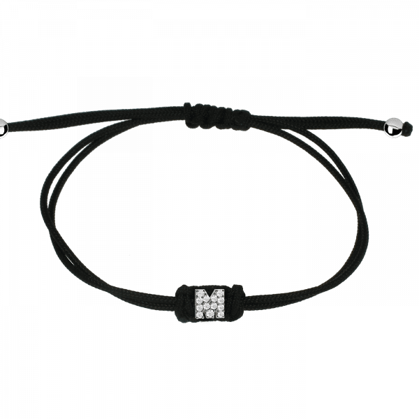 Sporty Chic bracciale con lettera M Oro 18KT e diamanti