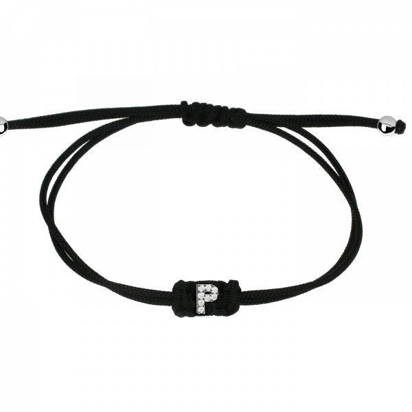 Sporty Chic bracciale con lettera P Oro 18KT e diamanti