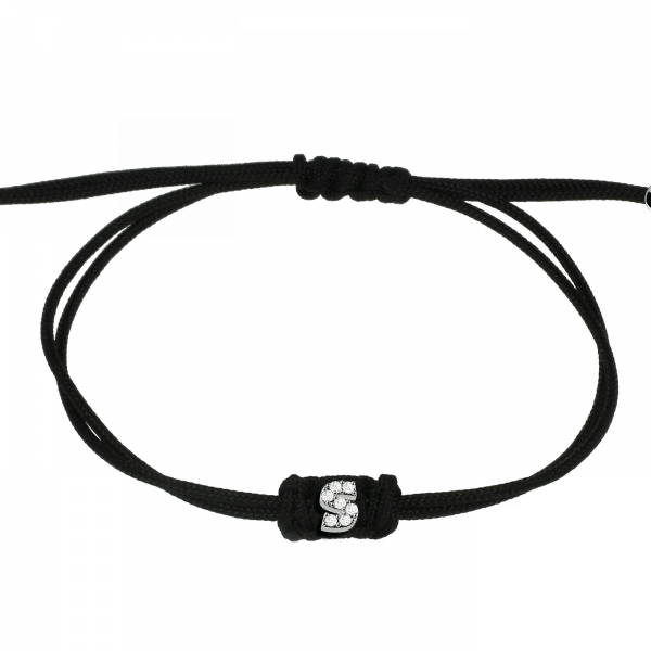 Sporty Chic bracciale con lettera S Oro 18KT e diamanti