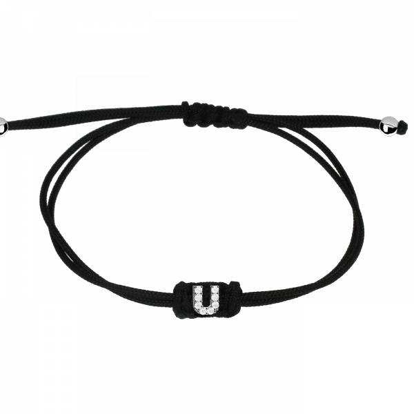 Sporty Chic bracciale con lettera U Oro 18KT e diamanti