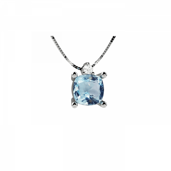 Bright Core collana acquamarina in Oro bianco 18KT