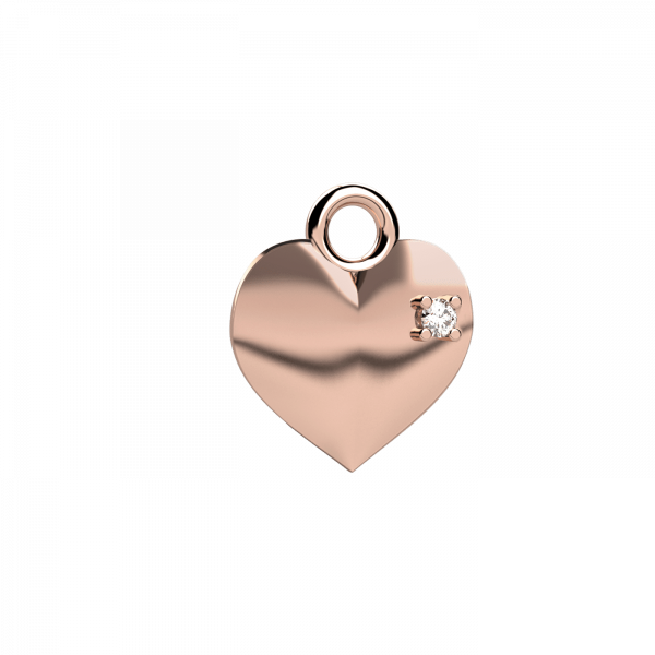 Little ones charms cuore Oro 18KT e diamante