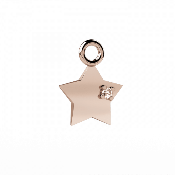Little ones charms stella Oro 18KT e diamante