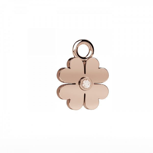 Little ones charms quadrifoglio Oro 18KT e diamante