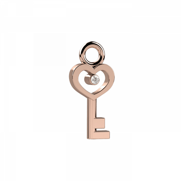 Little ones charms chiave Oro 18KT e diamante