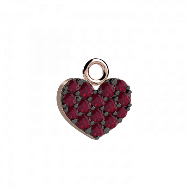 Little ones charms cuore Oro 18KT e rubini