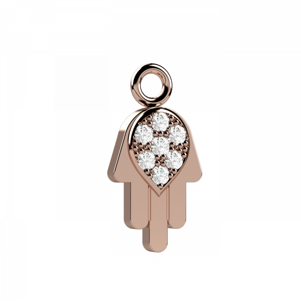 Little ones charms mano di fatima Oro 18KT e diamanti