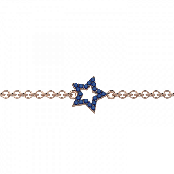 Serendipity bracciale stella Oro 18KT e zaffiri