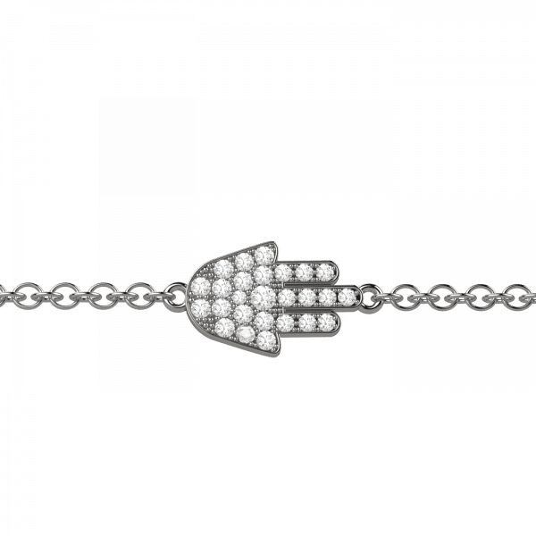 Easy bracciale mano di fatima Oro 18KT e diamanti