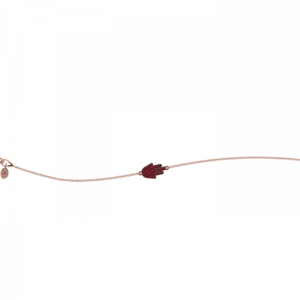 Easy bracciale mano di fatima Oro 18KT e rubini
