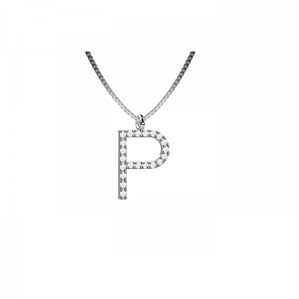 Lighter collana lettera Pin Oro 18KT e diamanti