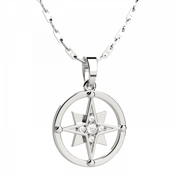 No Limits collana rosa dei venti Oro 18KT e diamanti