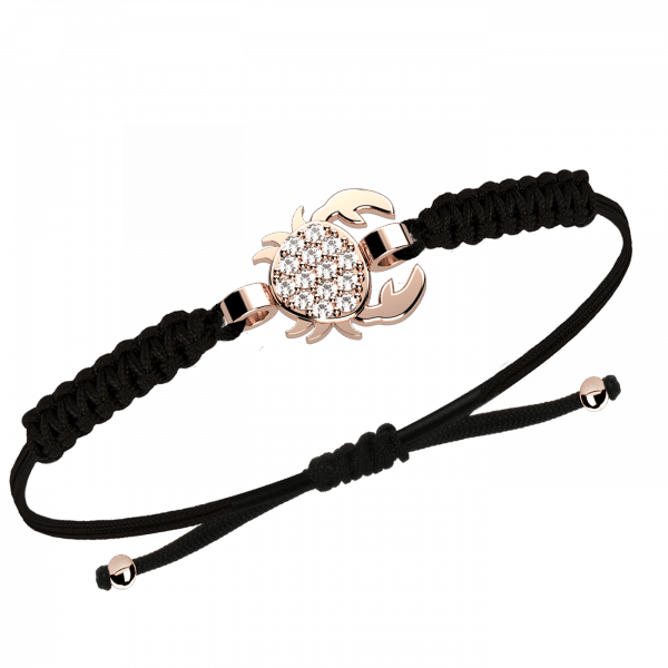 Corda bracciale granchio Oro 18KT e diamanti