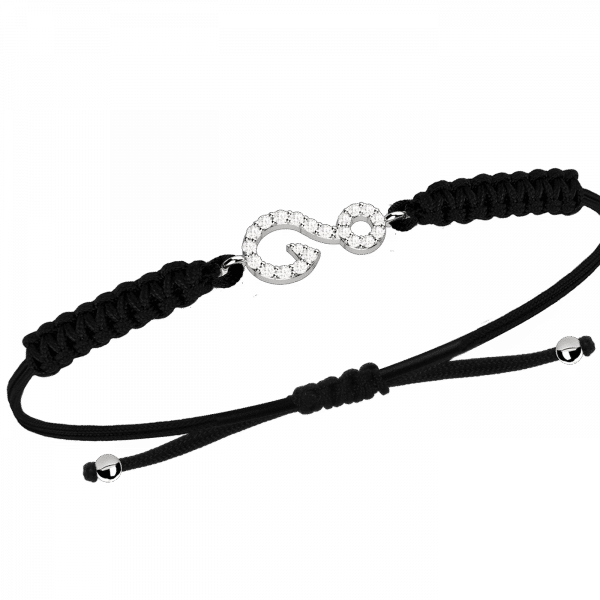 Caucciù bracciale in Oro 18KT e diamanti