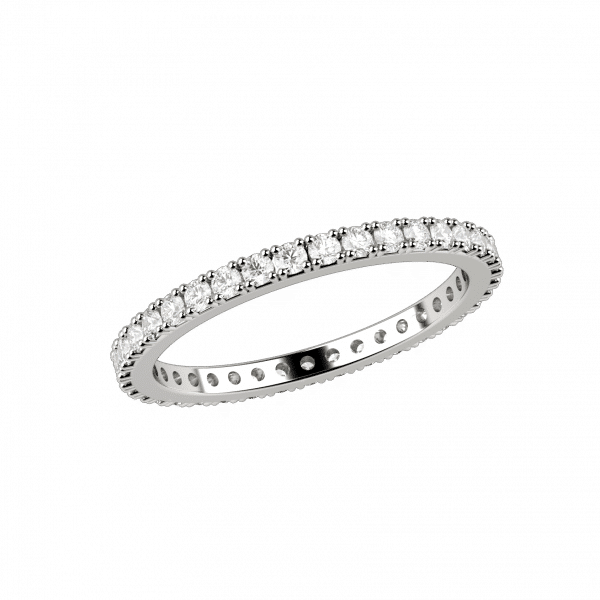 Legacy fedina in oro bianco 18KT e diamanti